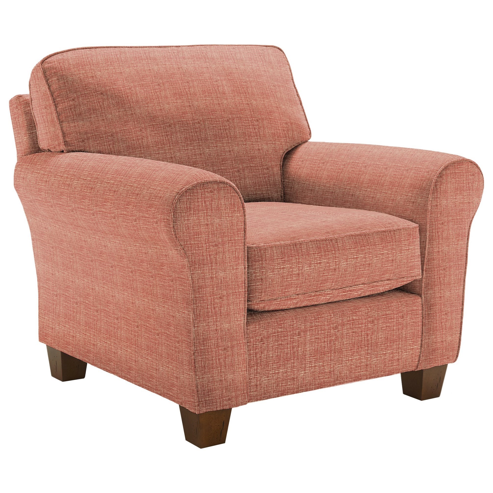 Best Home Furnishings Annabel C80DP Customizable Transitional Chair with Rolled Arms and Tapered
